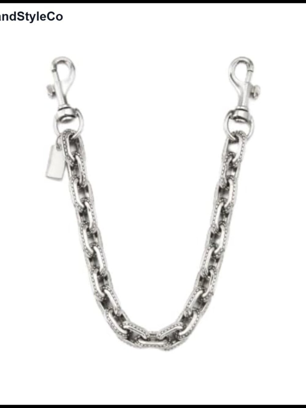 Metal Bag Chain Extender 14.96" Double Lobster Clasp Purse Charm